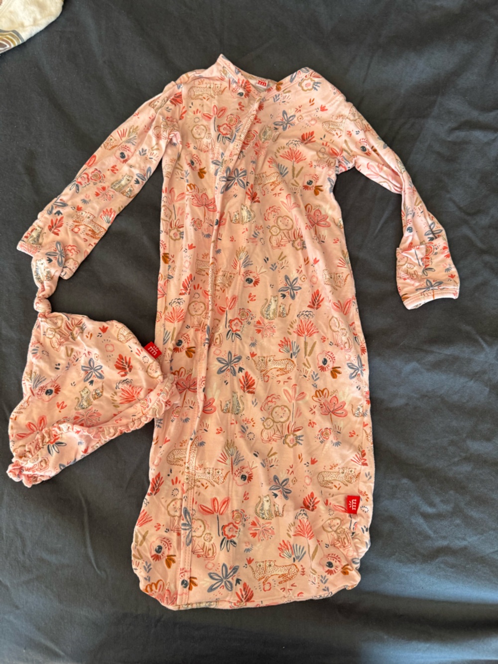 Magnetic Me Pink Floral & Animal Print gown and hat